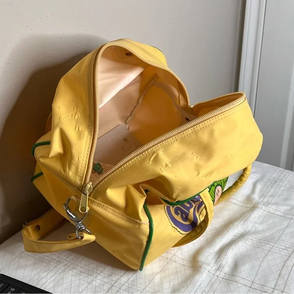 Vintage 1984 Cabbage Patch Kids Shoulder Bag Book Tote Yellow and Green - Picture 11 of 12